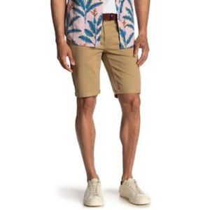 NEW Men's Size 40 LEVI'S Slim Fit Stretch Denim Shorts Flat Front Gold 365550301